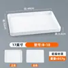 Plato Rectangular de Melamina para Uso Comercial, Plato Profundo Grande de Plástico Blanco para Carne Guisada, Comida Cocida y Exhibición de Platos Fríos