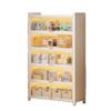 Estantería de Acero para el Hogar Estantería a Prueba de Polvo para Niños con Armario de Almacenamiento con Puerta Sala de Estar Dormitorio Estantería de Almacenamiento de Múltiples Niveles de Pie a Prueba de Polvo