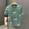 Fabricante Original 2026 Camiseta de Moda para Hombre, Corte Holgado, Manga Corta, Estampado de Dibujos Animados, Estilo Hong Kong Ins
