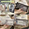 Bolsa de Lápices Transparente, Papelería Sencilla, Bolsa de Almacenamiento de Malla Portátil, Bolígrafo Coreano de Gran Capacidad para Exámenes Estudiantiles