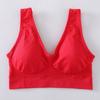 Chaleco Deportivo Explosivo de 7 Colores Transfronterizo para Mujer Europea y Americana Fitness Running Yoga Espalda Hermosa en Forma de U Sujetador Talla Grande con Almohadilla en el Pecho