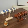 Soporte de exhibición transfronterizo de madera de pino color nogal para relojes y pulseras, soporte de madera maciza de alta gama para relojes y estante de almacenamiento para pulseras de colección