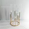 Novo casamento adereços de casamento ferro dourado galvanizado 12 castiçal festa em casa hotel decoração de mesa ornamentos
