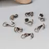 Plata de ley S925 colgante Ruyi negro tinta accesorios retro envejecido DIY material de cuentas hecho a mano joyería al por mayor