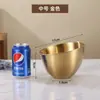 Tigela de Aço Inoxidável para Alface com Boca Inclinada, Restaurante de Churrasco Coreano Comercial Restaurante de Hot Pot Balde de Tigela para Alface e Vegetais