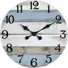 Transfronterizo 10 Relojes de Pared de Madera Simples Relojes Digitales Creativos de Tablero de Madera Reloj Silencioso de Pared para Sala de Estar, Dormitorio, Cocina Decoración