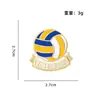 Broche de desenho animado de futebol basquete badminton tênis de mesa Série Esportiva Fofa distintivo acessórios para roupas de homem e mulher bolsa