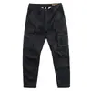 Macacão masculino com múltiplos bolsos 2023 Verão novo estilo coreano calça casual solta juventude externa calça de trabalho reta
