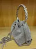 Bolso cubeta de diseño nicho con diamantes para mujer 2023 nueva moda bolso completo de diamantes dios del vino bolso de hombro cruzado para axila moda