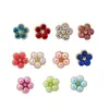 Accesorios Metálicos para Uñas Aleación Flor de Cinco Pétalos Arte de Uñas Fábrica Venta al por Mayor Mini Flor de Perla Uso para Uñas Decoración de Uñas