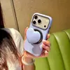 Bolsa para Batería 2 en 1 Compatible con Funda de Teléfono iPhone 18 Pro Max Soporte de Corazón Apple 17 Borde Redondo 16 Magnético 15