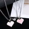 Collar de Atracción Magnética para Parejas, Hermanas y Mejores Amigas, Colgante Magnético en Forma de Corazón para Almas Gemelas, Hombres y Mujeres, Encanto Magnético de Moda