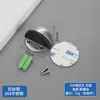 Tope de puerta superior de acero inoxidable sin perforaciones Tope de puerta de succión al suelo tipo Tortuga con resistencia magnética para puerta, goma gruesa anticolisión, tope de puerta montado en el suelo
