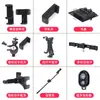 Tripé de Suporte para Transmissão ao Vivo Móvel Clipe Cabeça Acessórios Bandeja para Placa de Som Fixação Cabeça Pan-Tilt Rotativa Microfone Suporte para Microfone