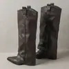 2026 Botas largas de tacón alto, botas de caña larga para mujer, botas sencillas otoño/invierno, botas western de tacón grueso y punta fina, botas de montar