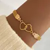 Novo conjunto de pulseiras com figura 8 infinito cravejado de diamantes, transfronteiriço europeu e americano, joias da moda em liga metálica simples retrô criativa, atacado