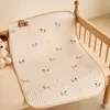 Funda impermeable pequeña de algodón para colchón de bebés, Protector impermeable de algodón puro para orina de lactantes, Cubierta impermeable para cama infantil, Protector de colchón lavable a máquina