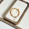 Colgante Hebilla de Seguridad Retro Pulsera de Cuentas de Jade de Seda Dorada Pulsera para Mujer Nuevo Estilo Chino Estudiante Mejor Amiga Regalo Pulsera Venta al por Mayor