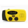 Rádio de Emergência ao Ar Livre com Carregamento Solar por Manivela, Rádio Multifuncional para Prevenção de Desastres