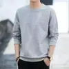 Atacado de fábrica suéter de algodão outono e inverno masculino tamanho grande tamanho grande tamanho grande roupas de outono solto versátil moderno top de gola redonda
