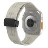 Adecuado para Apple Watch Ultra9876543210 Generación Se Hermes Hebilla Magnética Plegable Correa de Silicona