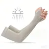 Mangas de Seda de Hielo con Protección Solar para Mujeres y Hombres, Mangas Anti-UV, Guantes de Ciclismo, Duraderas, Aislantes del Calor, Ligeras e Invisibles