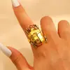 Anillo de Dedo Índice de Insecto de Alto Valor Exagerado de Personalidad de Diseño Tridimensional Nuevo Creativo Transfronterizo Europeo y Americano Anillo de Cola Versátil Geométrico