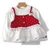 Camiseta de Manga Longa para Meninas Primavera e Outono 2026 Nova Roupa de Outono Estilosa Camiseta Casual para Bebê Estilo Coreano Top para Meninas Bebês