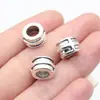 12X12X8Mm 2.8g Plata Antigua Aleación de Exportación Accesorios para Joyería Cuentas con Agujero Grande Cuentas Espaciadoras