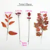 15 peças de saco de material de folha de outono para simulação de terno comércio exterior quente DIY decoração de guirlanda de Natal acessórios florais folha