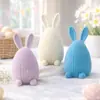 Decoraciones de Pascua Transfronterizas, Adornos de Huevo de Pascua de Terciopelo Estilo Ins, Decoraciones de Mesa para Fiesta Festiva