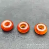 Anillo de Seguridad de Ágata Roja Natural 15 mm Accesorios de Joyería Anillo Colgante Retorcido a Mano Colgante de Pulsera Accesorios DIY Venta al por Mayor
