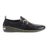 Mocasines Retro Pulidos para Mujer Primavera y Otoño Punta Redonda Hebilla Suela Plana Zapatos Individuales Piel Suave Versátiles Estilo Británico Zapatos Mary Jane