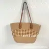 Bolsas de Palha Frescas e Doces para Mulheres no Atacado, Bolsas Tote de Grande Capacidade, Bolsas de Palha Trançada Feitas à Mão, Bolsas de Mão Femininas, Bolsas de Ombro