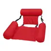 Sillón Inflable con Hamaca de Red, Flotador Plegable de Doble Propósito con Respaldo, Sillón Flotante para Juegos Acuáticos, Sofá Cama Flotante