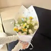 Zhuo Xian Flor Dopamina Serie Papel de Envoltura para Flores Papel Kraft Engrosado 100g Papel de Alta Gama para Ramo Papel de Embalaje para Flores