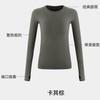 Ropa de Yoga Tops Deportivos para Mujer Ajustado Cuello Redondo Manga Larga t Correr Secado Rápido Ropa Pilates Entrenamiento Yoga Ropa de Fitness