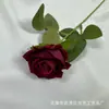 Rosa artificial de franela amante de las rosas Rosa Perla Rosa boda salón de bodas arreglo floral exhibición en casa venta al por mayor