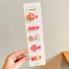 Pinzas para el pelo de bebé para niñas, no dañan el pelo, completamente cubiertas de tela, lindas pinzas de tela para flequillo, accesorios para el pelo de niños