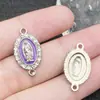 36 Modelos Dos Tonos Oro KC Blanco K Esmalte Agujero Doble Agujero Colgante Pulsera DIY Collar Llavero Accesorios de Joyería Materiales
