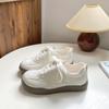 Zapatillas Estilo Japonés Bell Niche para Mujer Zapatos Blancos 2025 Zapatos Nuevos Primavera y Otoño Zapatos Casuales de Piel Be-6822