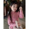 Suéter de Punto Suave Casual para Niñas 2025 Nuevo Estilo Invierno Estilo Extranjero Versátil Ropa Interior de Punto para Niños y Mujeres