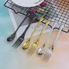 Cuchara mezcladora de café Jirafa creativa de acero inoxidable 304 pequeña tenedor de té cuchara para té de la tarde té con leche