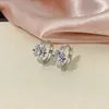 Pendientes de Zirconia de Lujo Ligero y Alta Gama para Mujer, Diseño Sencillo, Pendientes Versátiles, Modernos y Personalizados, Nuevos Pendientes Transfronterizos