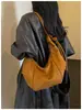 Bolsa feminina de alta qualidade, grande capacidade, novo estilo 2026, moderna, outono/inverno, retrô, design de nicho, bolsa transversal, para o trabalho, bolsa de dumpling