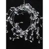 Decoração de Casamento Contas de Cristal Octogonais com Contas Arame Ornamentos Arranjo de Fundo Tiras de Cristal Pérola de Imitação Acrílica Casamento