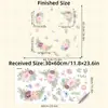 BR3589E Menina Estilo Chanel Planta Flor Borboleta Autoadesivo Anime Adesivos de Parede Penteadeira Dormitório Adesivos Decorativos