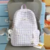 Mochila Escolar Transfronteiriça para Meninas do Ensino Fundamental, Alunos do Ensino Médio e Alunos do Ensino Fundamental, Grande Capacidade, Mochila Tendência de Nicho com Acabamento de Alta Qualidade