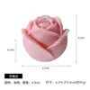 Vela Aromática Artesanal em Formato de Rosa DIY Decoração de Fotos Presente de Dia dos Namorados com Presente Manual Velas Atacado