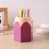 Portalápices creativo de color contrastante transfronterizo, portalápices multifuncional para estudiantes, papelería, almacenamiento de escritorio
